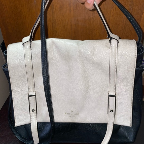 Kate Spade Cream & Black Leather bag - Picture 6 of 14